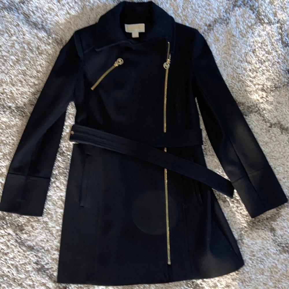 Michael Kors black pea coat Like new condition!